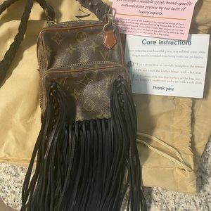 Revamped Fringe Louis Vuitton Crossbody Bag